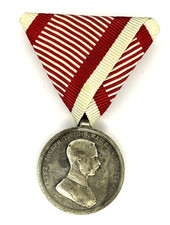 Austria-Hungary K.u.K. Silver Medal for Bravery Franz Joseph WWI Type Original picture