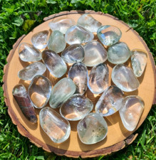 3pcs 2025NEW Clear Quartz  Tumbled Stone Grade A Energy Healing Reiki Home Decor picture