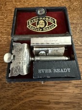 ANTIQUE VICTORIAN BARBER SHOP EVER-READY AMERICAN SAFETY RAZOR CO. BOX & BLADE picture
