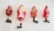 Antique German Santa Clip Christmas Ornaments Early 1900s Victorian picture
