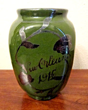 Rex 1916 New Orleans Mardi Gras Ball Favor Vase picture