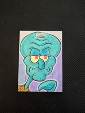 2025 Topps Chrome SpongeBob Handsome Squidward 1/1 Sketch Robert Garcia picture