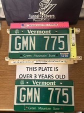 TUNNELTOTOWERSORG BENEFITS FROM SALE. VERMONT LICENSE PLATE PAIR. 2 Plates picture