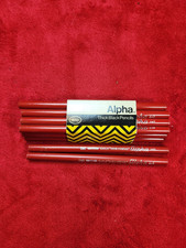 NOS Vintage BEROL Eagle Alpha Red 245 ChemiSealed Thick Black 14 Pencils USA picture