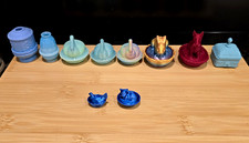 Dollhouse Accessories Lot 15pc Bowls Lidded Animals picture