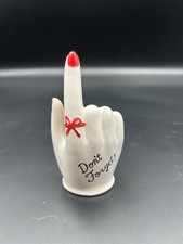 Vtg Hand Don't Forget Note Clip Holder Figure 1950’s Japanese Japan Porcelain picture