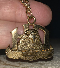 Harley Davidson Gold Necklace HD Eagle Motor Cycles 10