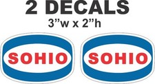 2 Oval Sohio Vinyl Decals picture