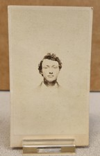 Antique CDV Photo YOUNG MAN Photograph by A. Gould NORTH BRIDGTON Maine picture