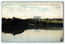 c1910 Land Sky Biltmore House Exterior Building Lagoon North Carolina Postcard picture