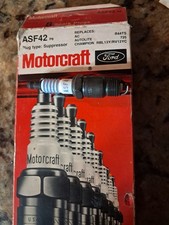 Vintage Set of (8) New Motorcraft Ford 1966 Spark Plugs model ASF42P8 NIB picture