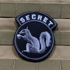 Secret Squirrel Classified CIA SF Tactical Military Hook Loop Morale Patch picture