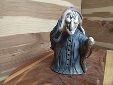Vintage 1985 Wicks N Sticks Ceramic Witch Incense Burner picture
