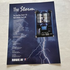 Original Factory Jukebox Ami-Rowe Laserstar Cd Storm Wall FLYER picture