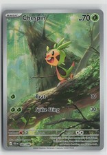 Chespin Illustration Rare Holo CRI 087/086 NM picture
