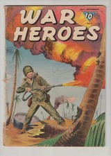 WAR HEROES #9 GD+ 2.5  DELL COMICS 1944 picture