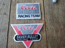 Coors Racing Patch Lot 2 Vintage Team Patches NOS 80s 90s Light Silver Bullet picture