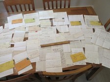 Antique Maine Maritime Lot Sea Captain Ship Builder Capt Israel Snow Papers picture