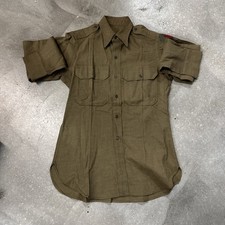 Vintage WWII US Army Wool Flannel Combat Field Shirt picture
