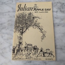 1960 JULIAN APPLE DAY PROGRAM CALIFORNIA FESTIVAL BOOKLET ADS PHOTOS VTG 10/1-2 picture
