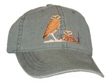 Burrowing Owl Embroidered Cotton Cap NEW picture