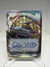 2026 Topps Chrome Star Wars David W. Collins Superfractor 1/1 Auto Spybot Debut picture
