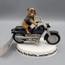 2002 Zelda Wisdom “Grab Life By The Throttle & Don’t Look Back” Dog Figure w/Tag picture