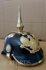 Militaria WW1 WW2 Helmet Prussian Militaria Pickelhaube German Officer Helmet picture