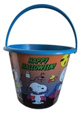 Peanuts Gang Halloween Snoopy Woodstock Jumbo Size Bucket By Ruz 9in x 11in NEW picture