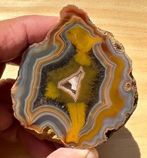 Condor Agate Polished half nodule floater picture