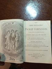 1877 The Odd Fellows' Pocket Companion Cincinnati Freemasonry masonic/852 picture