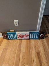 Rare 70s Strohs Beer Cold Beer Vintage Sign  picture