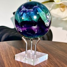 403G Natural fluorite crystal products, beautiful colored fluorite balls for tr picture