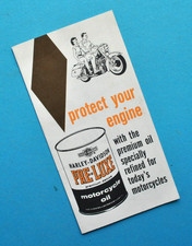 Original 1963 Harley Davidson Brochure Pre-Luxe Motorcycle Oil FL FLH XLH  XLCH picture