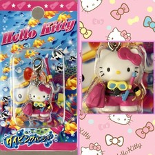 2005 Sanrio Hello Kitty Scuba Diver Gotochi Zipper Pull Keychain Charm Japan picture