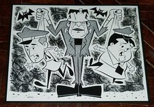 ABBOTT & COSTELLO MEET FRANKENSTEIN 11x14 PRINT by PATRICK OWSLEY UNIVERSAL picture