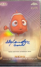 2025 Topps Chrome Disney Pixar Nemo Alexander Gould Auto Purple Refractor 42/75 picture