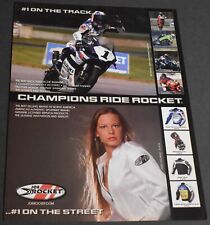 2005 Print Ad Art Joe Rocket Pinup Girl Mat Mladin American Superbike Champion picture