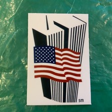 World Trade Center Port Authority NY NJ Sticker Twin Towers 3.5” X 2.5” picture