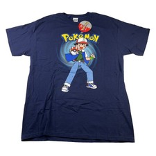VTG NEW 1999 Pokemon Ask Ketchum Get The Power In Your Hands T-Shirt • Large picture