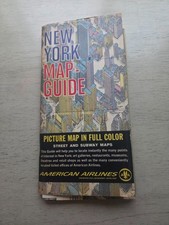Vintage 1964 NEW YORK CITY WORLD'S FAIR Folded Close-Up Map by Hermann Bollmann picture