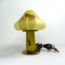 Vintage Glass Mushroom Lamp 1986 Rainbow Co MCM Desk Table Side Small Retro Work picture