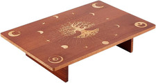 Altar Table, 11.8X7.8Inch Wooden Meditation Altar Wiccan Alter Table Buddhist Sh picture