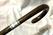 Antique 1922 University of Michigan Wood Cane w Sterling Silver Emblem 36