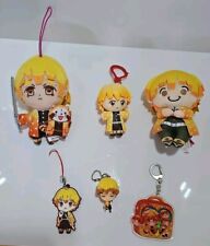 Lot of 6 Demon Slayer x Rascal Zenitsu Agatsuma Mascot Plush Charms Doll Japan picture