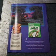 1990 Hidden Valley Ranch Salad Dressing Mix Vintage Print Ad picture