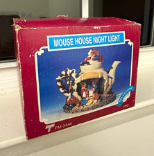Vintage 1995 Trippie’s Mouse House Night Light FM-3446 Teapot Mouse Family picture