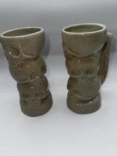 Pair Rare Squids Triple Header By Tiki Farm 2006 Tiki Mug never used picture