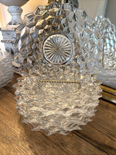 Fostoria American Cubist Clear Glass 7.5