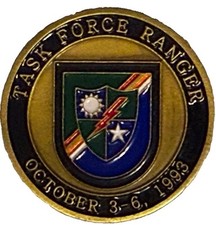 Task Force Ranger Challenge Coin Battle of Mogadishu “Black Hawk Down”Oct 3 1993 picture